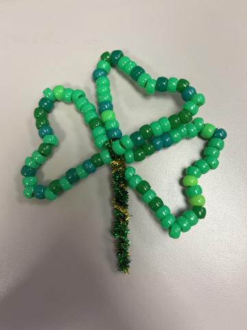 Beaded Shamrock