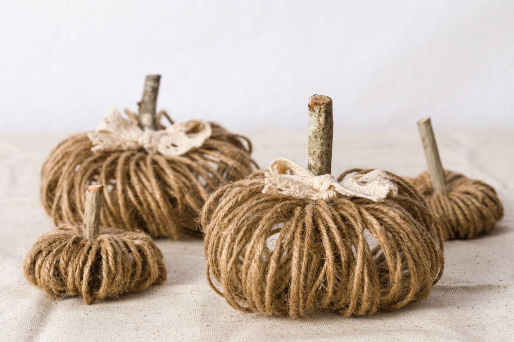 Twine Pumpkins